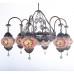 Authentic Filigree 6-Piece Ceiling Pendant Lamp Plafoner Chandelier Mosaic Lamp